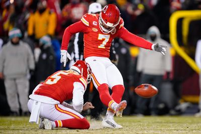 Chiefs kicker Harrison Butker was perfect on field goal attempts vs. Dolphins