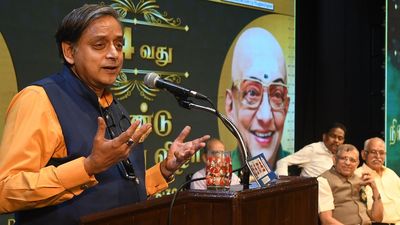 Congress MP Shashi Tharoor criticises ‘Hindi, Hindu, Hindustan’ politics at Thuglak magazine event