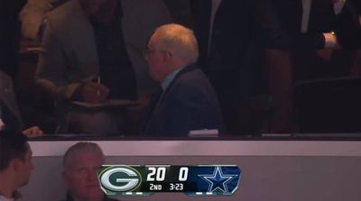 NFL Fans Roasted Cowboys' Jerry Jones After Fox Cameras Caught His Stunned Reaction to Packers TD