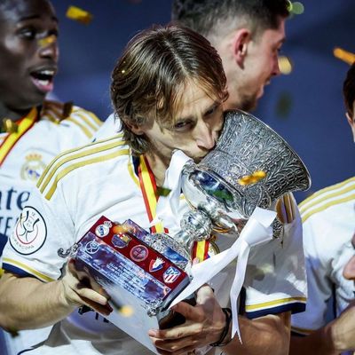 Luka Modric's Immortalization of Triumphant Trophy Moments