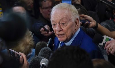 A dejected Jerry Jones was at a loss for words after the Cowboys’ playoff no-show against the Packers