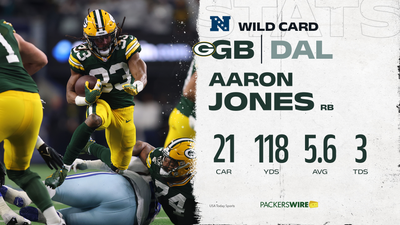 Aaron Jones scores 3 TDs, goes over 100 yards for fourth straight game in win over Cowboys