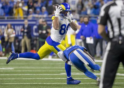 Report: Rams believe Tyler Higbee tore his ACL on low hit by Lions safety