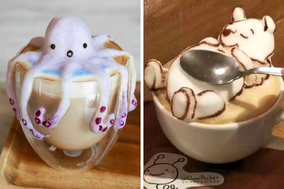 80 Baristas Who Impressed Customers With Their Latte Art, It Looked Almost Too Good To Drink