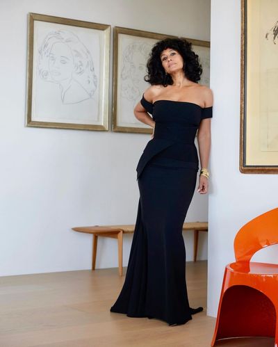 Captivating Tracee Ellis Ross Shines in Elegant Black Dress