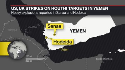 US trade ship 'hit by missile' off Yemen coast despite Allied airstrikes on Houthi rebels, say maritime chiefs