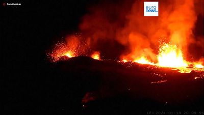 Iceland volcano: Battle to save Grindavik after lava reaches village destroying homes