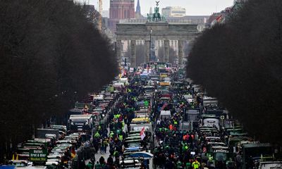 Thousands of tractors block Berlin as farmers protest over fuel subsidy cuts