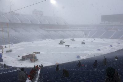 8 epic photos of Bills workers removing snow from a blizzardy Highmark Stadium