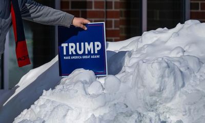 US election season begins as Iowa Republicans brave cold in first caucuses