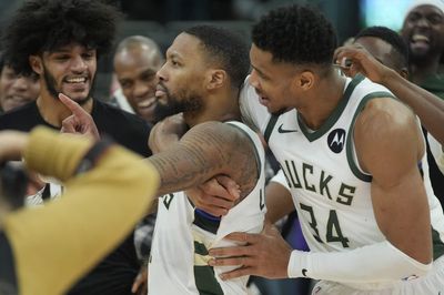 Giannis Antetokounmpo was as mesmerized by Damian Lillard’s game-winner as the rest of us