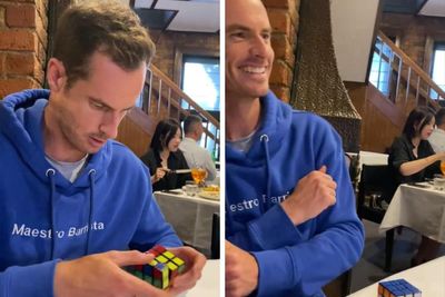 'Is that a new record?': Andy Murray shows off Rubik's Cube skills