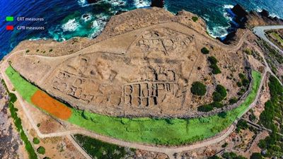 Ancient fortifications revealed underneath Bronze Age village on Italian island