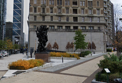 Holocaust memorial vandalised with swastika graffiti