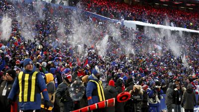 Bills fans launched snowballs to celebrate their first Wild Card touchdown vs. the Steelers