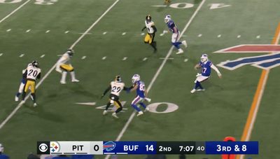Josh Allen faked a slide before a long TD run and the Steelers should really know better