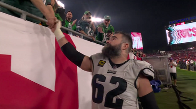 Jason Kelce shared a sweet moment with his family after possible last NFL game