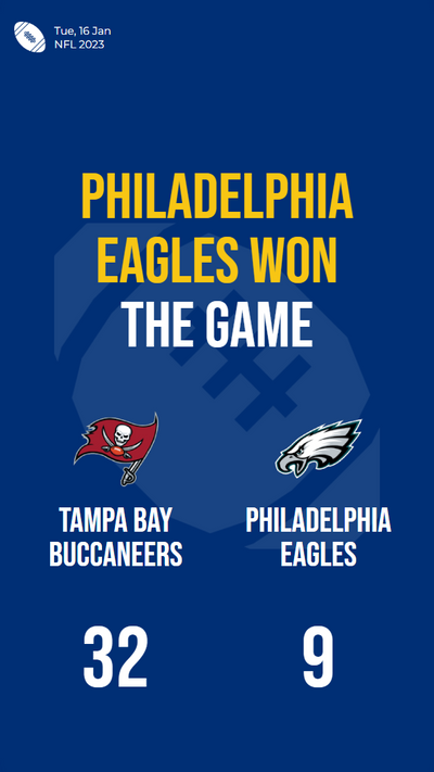 Tampa Bay Buccaneers dominate Philadelphia Eagles in NFL Wild Card
