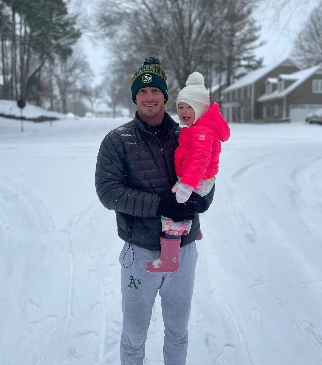 Brent Rooker and Daughter Share Winter Joy in…