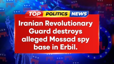 Iran targets alleged Mossad spy base; US condemns strikes