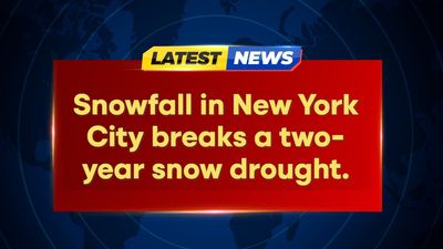 Snowstorm hits Northeast, breaking NYC's 701-day snow drought