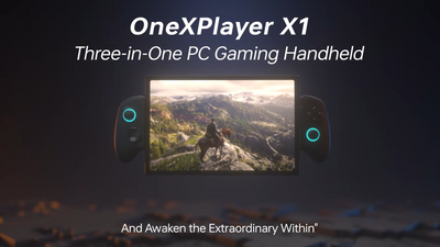 OneXPlayer X1 is a Nintendo Switch-inspired 3-in-1 handheld gaming PC with Meteor Lake and a 120Hz 1600p display