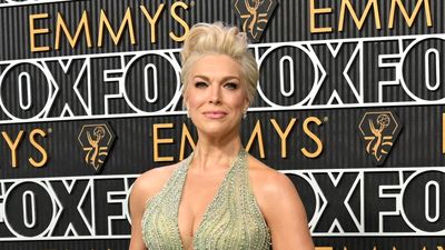 Hannah Waddingham deals with awkward name mistake on Emmy red carpet as she stuns in trending pistachio green