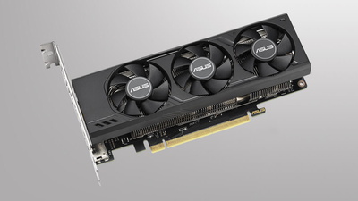 Asus' low-profile RTX 4060 still takes up two slots, but its shorter shroud fits more easily into SFF builds