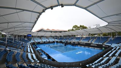 Rain delays Open play on outside courts for three hours