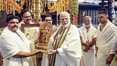 PM Modi visits Guruvayur temple in Kerala; attends wedding of BJP leader Suresh Gopi’s daughter