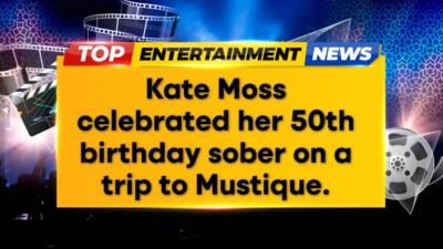 Kate Moss celebrates 50th birthday sober, inspires…