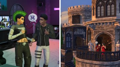 Two new kits for The Sims 4 release tomorrow, adding goth clothing and castle-themed build mode items