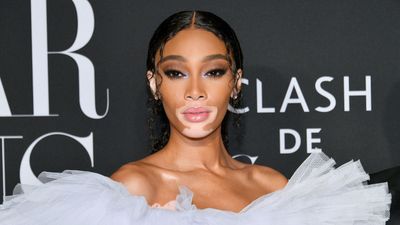 Winnie Harlow's powder room walls are a 'spectacular shrine to fashion' – they tap into this emerging trend