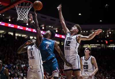 New Mexico Upsets No. 16 Utah State By Double Digits