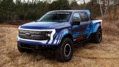 This Ford F-150 Lightning One-Off Is Basically An Electric Raptor