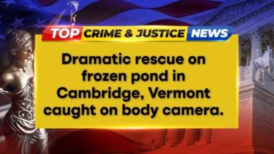 Vermont state trooper saves girl in dramatic frozen pond rescue