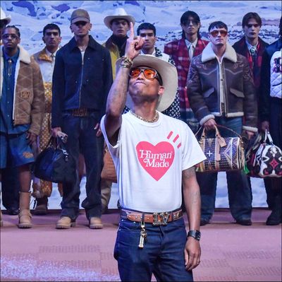 Colorful Cowboys and Celebs Galore: Pharrell William's Latest for Louis Vuitton Men's