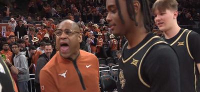 Texas’ Rodney Terry screams expletive at ‘classless’ UCF players for Horns Down in handshake line