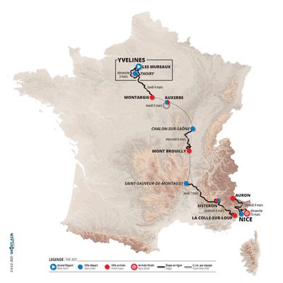 Paris-Nice 2024 route