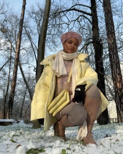 Christina Milian Embraces Winter Wonderland with Chic Style and Joy