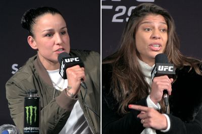 ‘Who have you fought?’: Raquel Pennington, Mayra Bueno Silva go after each other at UFC 297 press conference