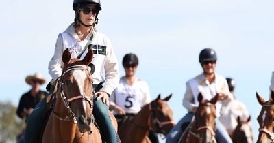 Actress Rachel Griffiths rides out in Tour d'Horse from Hunter Valley