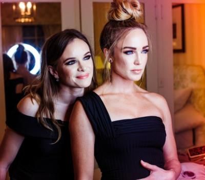 Glamorous Throwback: Caity Lotz and Danielle Panabaker Get Glammed