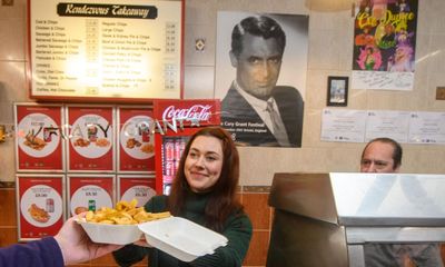 ‘Just a person who liked chips’: Bristol takeaway celebrates Cary Grant ties
