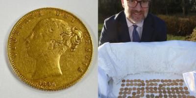 House clearance uncovers hidden treasure trove of gold coins