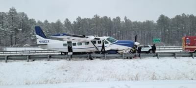 Cargo jet catches fire, commuter plane lands on highway: no injuries reported