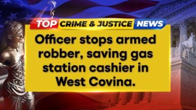 Officer apprehends armed robber, prevents potential harm to others