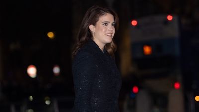 Princess Eugenie's stunning all-black outfit for Paris Fashion Week is a menswear-inspired masterpiece