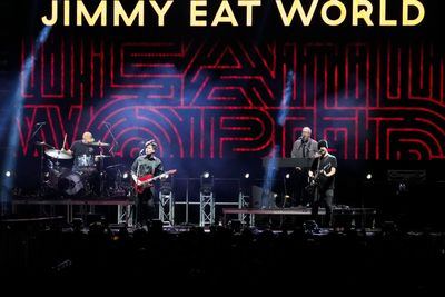 Jimmy Eat World credited itself for the Ravens’ second-half explosion after playing at halftime