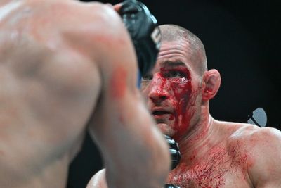 Social media reacts to Dricus Du Plessis’ bloody title win over Sean Strickland at UFC 297